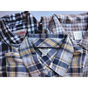 Flannel Shirts Womens XS-S-M Bundle Lot of 3 Plaid Cozy Comfortable Fall Western
